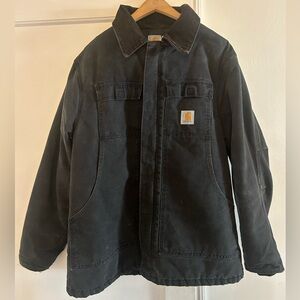 CARHARTT WIP-Detroit Corduroy- slightly distressed, Cotton-Canvas Jacket-XL